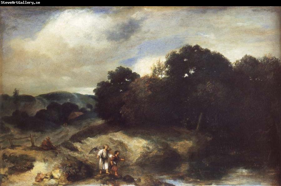Jan lievens A Landscape with Tobias and the Angel